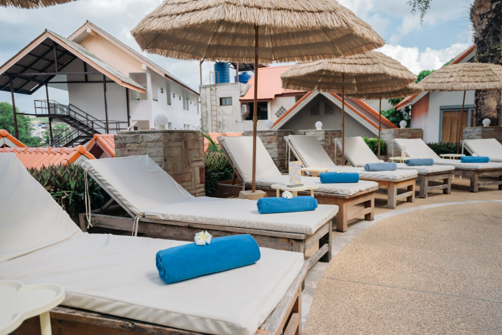 Club Bamboo poolside